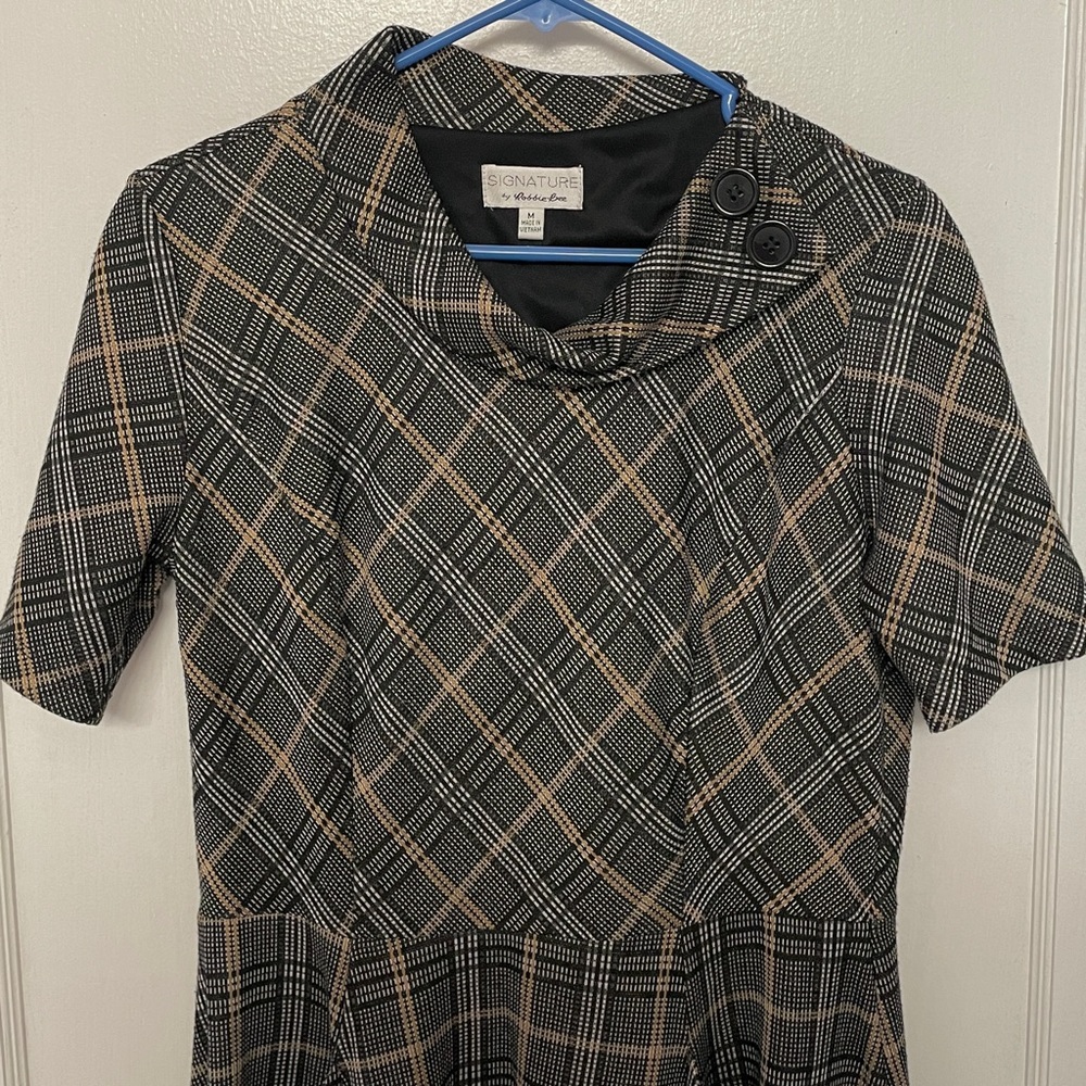 Comfy houndstooth dress